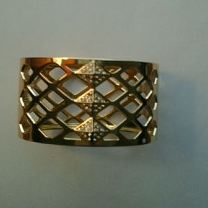 Gold cuff bracelet